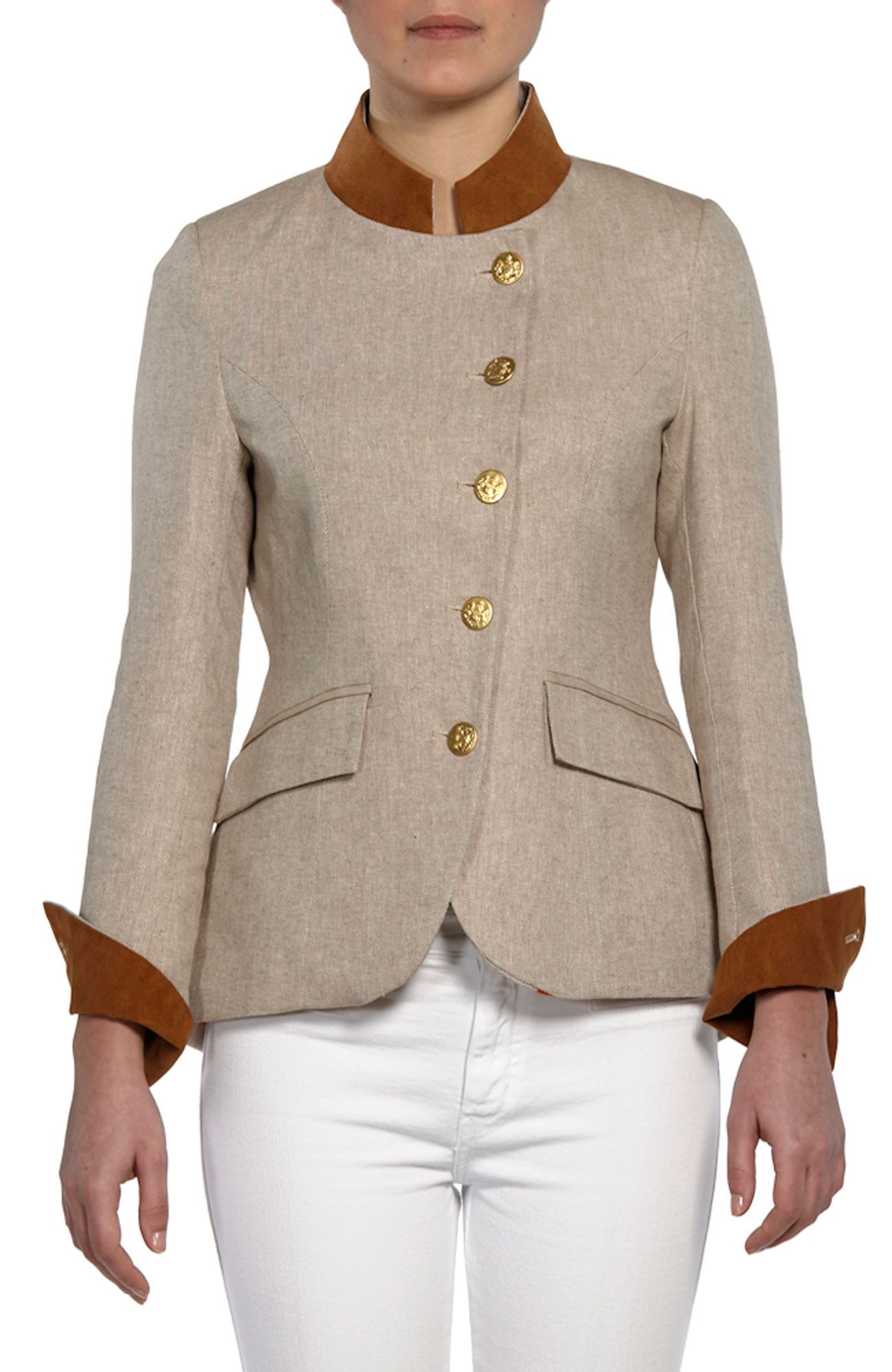 Cotton and linen jacket Michele Negri Firenze